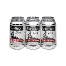 Goslings Diet Ginger Beer 6pk Cans (6 pack 12oz cans)